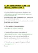 UA BSC 108 REVIEW TEST PAPER 2026&NewLine;FULL SOLUTIONS GRADED A&plus;