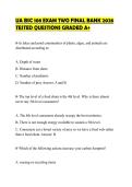 UA BSC 108 EXAM TWO FINAL BANK 2026&NewLine;TESTED QUESTIONS GRADED A&plus;