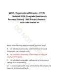 WGU C715 Organizational Behavior - Comprehensive Exam Guide
