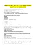 CNIM Exam 2 with all Correct & 100&percnt; Verified Answers &vert;Latest Version &vert;Already Graded A&plus;