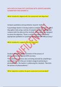 WGU D659 OA EXAM TEST QUESTIONS WITH VERIFIED ANSWERS&NewLine;GUARANTEED PASS GRADED A&plus;