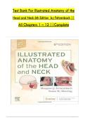 Test Bank for Illustrated Anatomy of the Head and Neck&comma; 6th Edition by Margaret J&period; Fehrenbach &vert;  All Chapters 1&ndash;12 Complete &vert; Verified Questions & Answers &vert; A&plus; Graded &vert; 2025&sol;2026 Updated