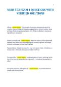 NURS 572 EXAM 1 QUESTIONS WITH&NewLine;VERIFIED SOLUTIONS