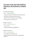 UCLA LING 1 EXAM 1 HIGH-YIELD PHONETICS&comma;&NewLine;PHONOLOGY&comma; AND MORPHOLOGY SUMMARY&NewLine;2026