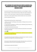 MFT LICENSING TEST&vert;QUESTIONS AND VERIFIED ANSWERS&vert;COMPREHENSIVE STUDY GUIDE&vert;A&plus; STUDY RESOURCE&vert;BRAND NEW 2026&sol;2027 UPDATE