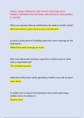MOBILE CRANE OPERATOR CORE REVIEW QUESTIONS WITH &NewLine;CORRECT ANSWERS PASS THE EXAM&comma; 100&percnt; DETAILED 2026 GRADED &NewLine;A&plus; REVIEW