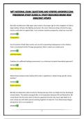 MFT NATIONAL EXAM &vert;QUESTIONS AND VERIFIED ANSWERS&vert;COMPREHENSIVE STUDY GUIDE&vert;A&plus; STUDY RESOURCE&vert;BRAND NEW 2026&sol;2027 UPDATE