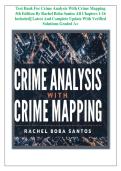 Test Bank - Crime Analysis with Crime Mapping 5th edition -By Rachael Santos&vert;&vert; All Chapters 1-15 Covered&vert;&vert; Newest Edition 2026