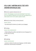 UCLA LING 1 MIDTERM MOCK TEST WITH&NewLine;ANSWER RATIONALES 2026