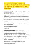 ATI MEDICAL-SURGICAL CMS REVIEW ALL ANSWERS 100&percnt; ACCURATE LATEST DOWNLOADED 2025&sol;2026 BEST COMPLETE SOLUTION RATED A&plus; FOR SUCCESS