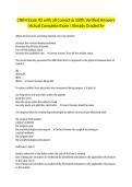 CNIM Exam &num;3 with all Correct & 100&percnt; Verified Answers &vert;Actual Complete Exam &vert;Already Graded A&plus;