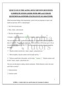 QUIZ 21 CH 33 THE AGING ADULT REVIEW QUESTIONS&NewLine;&vert;COMPLETE STUDY GUIDE WITH 100&percnt; ACCURATE&NewLine;QUESTIONS &ANSWERS&period; EXCELLENCE GUARANTEED&period;