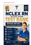 NCLEX-RN Actual Exam Test Bank &vert; Real Questions & Verified Answers Pass Pack &lpar;Latest 2026-2027&rpar; bundle
