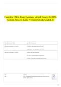Complete CNIM Exam Questions with all Correct & 100&percnt; Verified Answers &vert;Latest Version &vert;Already Graded A&plus;