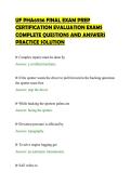 UF PHA6936 FINAL EXAM PREP&NewLine;CERTIFICATION EVALUATION EXAMS&NewLine;COMPLETE QUESTIONS AND ANSWERS&NewLine;PRACTICE SOLUTION