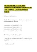 UF PHA6936 FINAL EXAM PREP&NewLine;EXAMPREP COMPREHENSIVE QUESTIONS&NewLine;AND CORRECT ANSWERS ALREADY&NewLine;PASSED