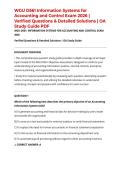 WGU D561 Information Systems for Accounting and Control Exam 2026 &vert; Verified Questions & Detailed Solutions &vert; OA Study Guide PDF