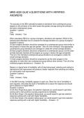 MBG 4020 QUIZ 4 QUESTIONS WITH VERIFIED ANSWERS