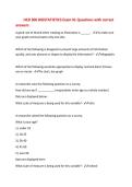 HCD 300 BIOSTATISTICS Exam &num;1 Questions with correct&NewLine;answers&NewLine;