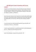 HCD 300 exam 2 Exam &num;1 Questions with correct&NewLine;answers&NewLine;