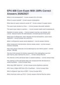 EPA Section 608 Core Exam Questions and Answers Study Guide