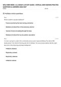 WCU N480 WEEK 1 & 2 &lpar;EXAM 1&rpar; STUDY GUIDE &vert; CRITICAL CARE NURSING PRACTICE QUESTIONS & ANSWERS 2026&sol;2027
