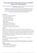 Home Inspection Electrical Exam 2026-2027 Questions and Answers Already Graded A&plus;&period; 100&percnt; Verified Solutions &vert;&NewLine;Updated Per Latest Guidelines &vert; Graded A&plus;