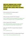 WEB WOC SEMINARS QUIZ CLOSING&NewLine;SCRIPT UPDATED QUESTIONS AND&NewLine;ANSWERS VIEW AHEAD PREP MATERIAL&NewLine;SOLVED