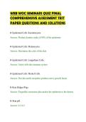 WEB WOC SEMINARS QUIZ FINAL&NewLine;COMPREHENSIVE ASSESSMENT TEST&NewLine;PAPER QUESTIONS AND SOLUTIONS