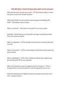 HCD 303 Quiz 2 Exam &num;1 Questions with correct answers