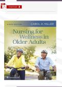 Test Bank &ndash; Nursing for Wellness in Older Adults&comma; 8th Edition &vert; Miller &vert; All 29 Chapters &vert; Verified Answers & Rationales&NewLine;