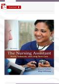 TEST BANK for The Nursing Assistant Acute&comma; Subacute&comma; and Long-Term Care&comma; 6th Edition &lpar;Pulliam&rpar;&comma; Verified Chapters 1 - 24&comma; Complete Newest Version&NewLine;