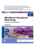 Full Test Bank for Medical-Surgical Nursing&colon; Concepts & Practice 5th Edition by Holly K&period; Stromberg &vert; Questions and Answers &vert; 100&percnt; Guarantee Pass &vert; Complete Med-Surg Nursing Exam Prep 2026