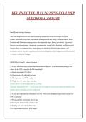 HESI PN EXIT EXAM V1 &vert; NURSING EXAM PREP QUESTIONS & ANSWERS