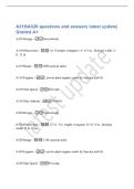 A319&sol;A320 questions and answers latest update&vert;&NewLine;Graded A&plus;&NewLine;A319 Design - Narrowbody&NewLine;A319 Dimensions - 111 ft length&comma; wingspan 111 ft 8 in&period;&comma; fuselage width 12&NewLine;ft&period; 11 in&NewLine;A319 Range - 3200 nautical miles&NewLine;A319 Engines - 2 power p