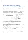 A320 Systems Study Guide Limitations&NewLine;questions and answers latest update&vert; Graded A&plus;&NewLine;The use of A&sol;P or FD in OPEN DES or DES is limited to&colon; &lowbar;&lowbar;&lowbar;&lowbar;&lowbar;&lowbar;&lowbar; &lbrack;FM 1&rsqb; -&NewLine;the higher of 1000 ft or MDA&sol;MDH&period;&NewLine;If severe turbulence is anticipated&comma; the PF should target &lowbar;&lowbar;&lowbar;