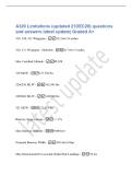 A320 Limitations &lpar;updated 21DEC20&rpar; questions&NewLine;and answers latest update&vert; Graded A&plus;&NewLine;319&comma; 320&comma; 321 Wingspan - 111 feet 10 inches&NewLine;320&comma; 321 Wingspan - Sharklets - 117 feet 5 inches&NewLine;Max Certified Altitude - FL398&NewLine;319 MLW - 137&comma;788 lbs&NewLine;320CEO MLW - 145&comma;505