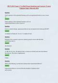 MGT 420- Exam 1 &vert; Verified Exam Questions and Answers &vert; Latest Updated Study Material 2026