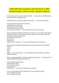 CNIM SSEP Exam Questions with all Correct & 100&percnt; Verified Answers &vert;Latest Version &vert;Already Graded A&plus;