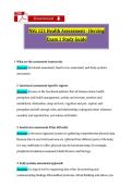 NSG 121 Exam 1 Study Guide&colon; Health Assessment & Communication&NewLine;&NewLine;