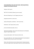N100 FUNDAMENTALS FINAL EXAM STUDY GUIDE &vert; PRACTICE QUESTIONS & ANSWERS WITH RATIONALES 2026&sol;2027