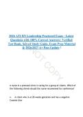 &NewLine;ATI RN Leadership Proctored Exam Prep&colon; Management&comma; Delegation&comma; & Professional Responsibilities&NewLine;&NewLine;