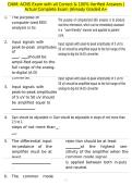 CNIM&colon; ACNS Exam with all Correct & 100&percnt; Verified Answers &vert;Actual Complete Exam &vert;Already Graded A&plus;