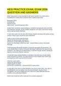 HESI Practice Exam