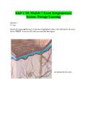Portage Learning A&P &lpar;Anatomy & Physiology&rpar; 1 101 Module 7 Integumentary System Exam Questions And Answers With Verified Solutions And Study Guide Reviewed 2026&sol;2027
