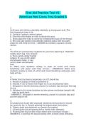 American Red Cross First Aid Practice Test 3 Study Guide