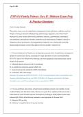 FNP 654 Family Primary Care II &vert; Midterm Exam Prep & Practice Questions