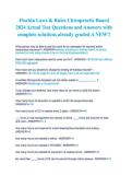 Florida Chiropractic Laws and Rules Exam Study Guide