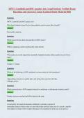 MPTC Lynnfield 2nd ROC practice test- Legal Section &vert; Verified Exam Questions and Answers &vert; Latest Updated Study Material 2026