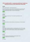 MPTC Lynnfield 2nd ROC - Communication skills Exam &vert; Verified Exam Questions and Answers &vert; Latest Updated Study Material 2026